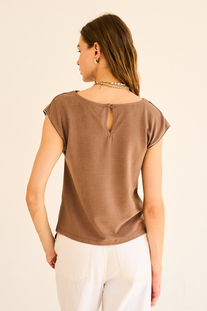 Bejeweled-Sleeveless Top